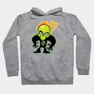 SkullyDawg Shadow Green Skull Hoodie